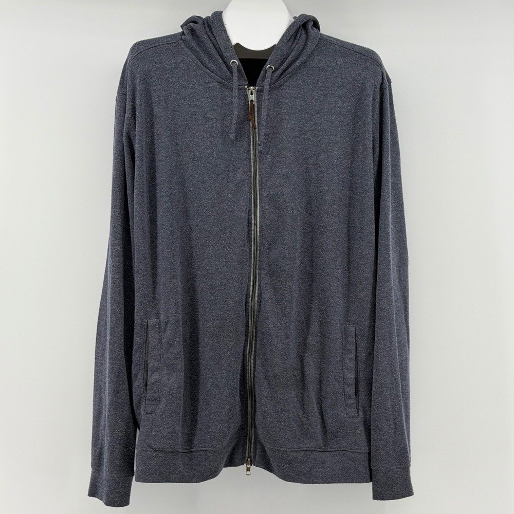 johnnie-O Full Zip Hoodie Mens XL Heathered Casual Long Sleeve